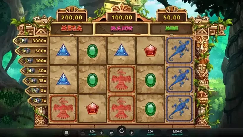 Masked Treasures slot screenshot 1