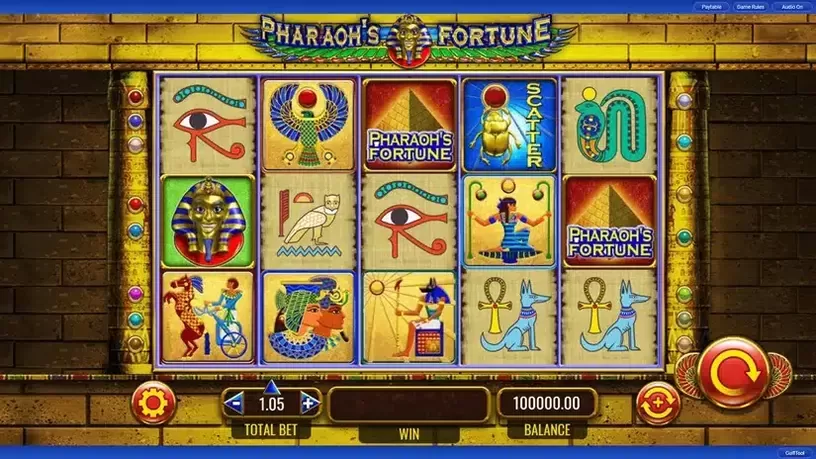 Pharoah's Fortune slot screenshot 1