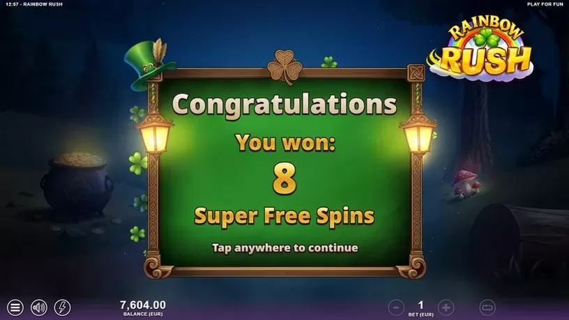 Rainbow Rush slot screenshot 3