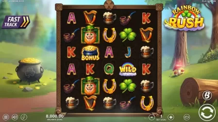 Rainbow Rush slot screenshot 1