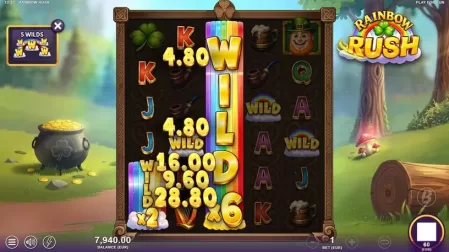 Rainbow Rush slot screenshot 2