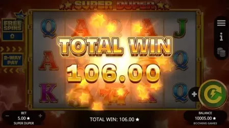 Super Duper slot screenshot 4