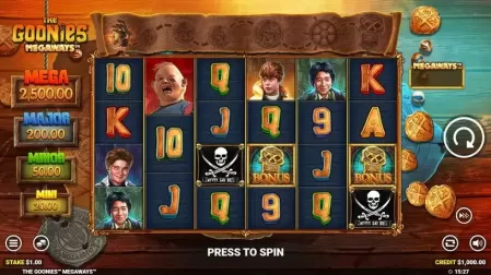 The Goonies Megaways slot screenshot 1