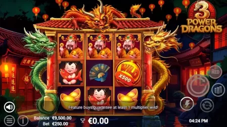 3 Power Dragons slot screenshot 2