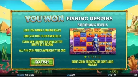 4 Fantastic Fish In Egypt slot screenshot 4