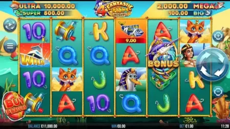 4 Fantastic Fish In Egypt slot screenshot 1
