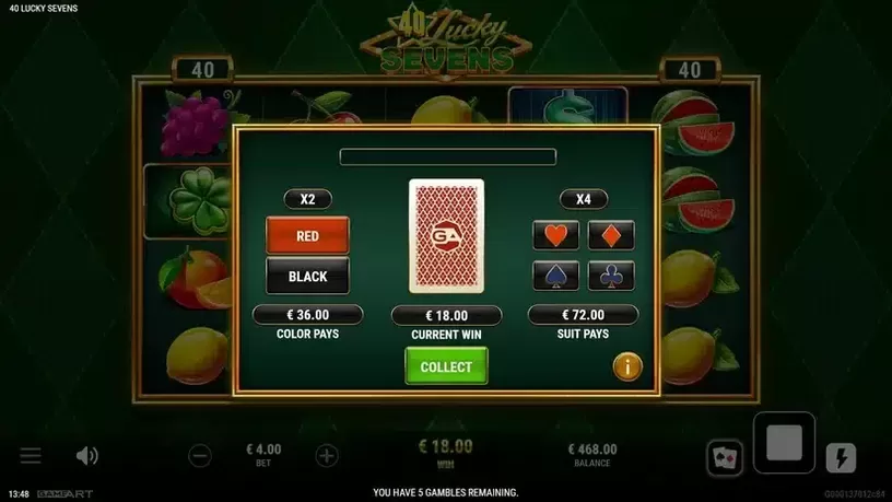 40 Lucky Sevens slot screenshot 3