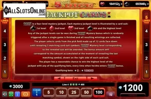Features 2. 5 Hot Dice from EGT