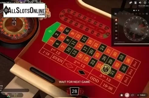 Game Screen. Auto Roulette VIP (Evolution Gaming) from Evolution Gaming