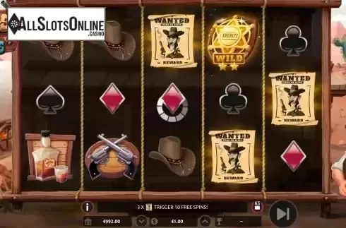 Free Spins screen
