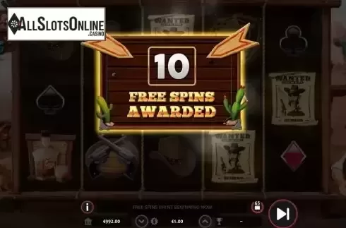 Free Spins screen 2