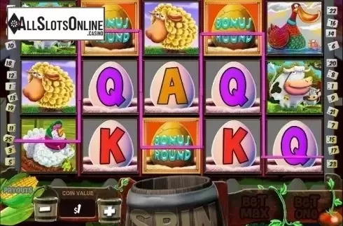 Bonus Symbol screen. Barnyard Bucks Slots from MultiSlot
