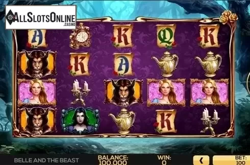 Reels screen. Belle and the Beast from High 5 Games