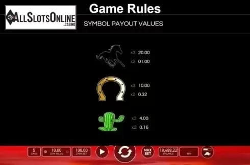 Game Rules. Black Horse from Wazdan