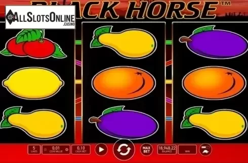 Reel Screen. Black Horse from Wazdan
