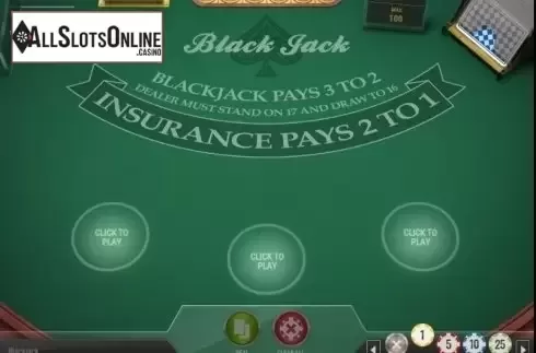 Game Screen 1. Blackjack MH (Play'n Go) from Play'n Go