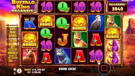 Buffalo King Megaways slot screenshot 1