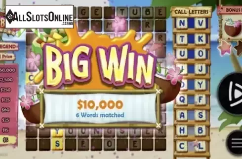 Big win screen