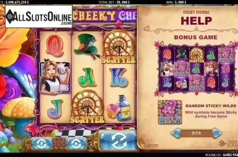 Bonus game screen