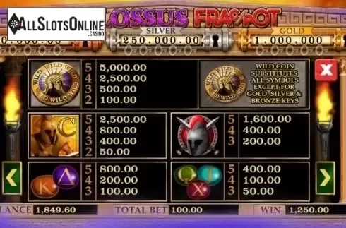 Screen2. Colossus Fracpot from CORE Gaming