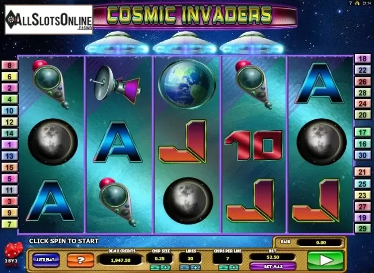 Reels. Cosmic Invaders from 2by2 Gaming