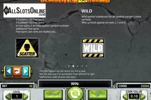 Screen8. Demolition Squad from NetEnt