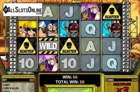 Screen6. Demolition Squad from NetEnt