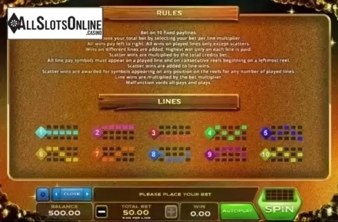 Lines. Dig That Gold from Xplosive Slots Group