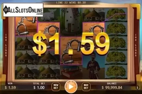 Win screen 1. Don Quixote from KA Gaming