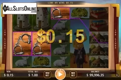 Win screen 2. Don Quixote from KA Gaming