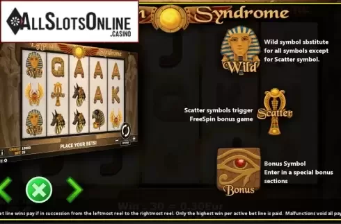 Features 1. Egyptian Syndrome from Fils Game