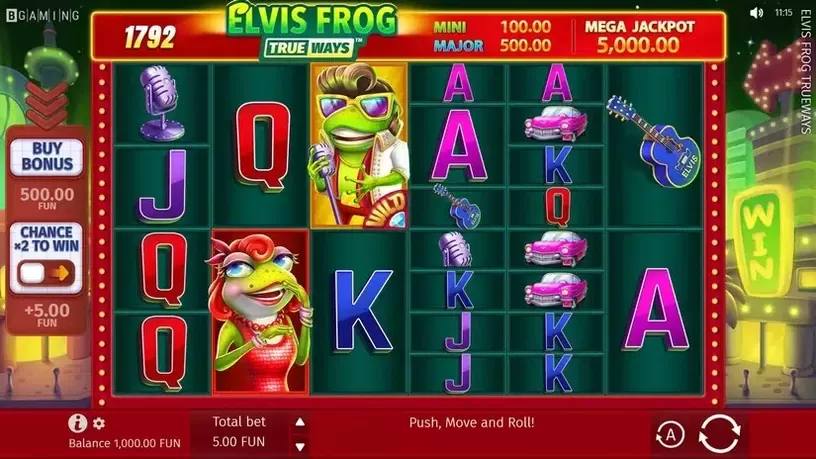 Elvis Frog TRUEWAYS slot screenshot 1