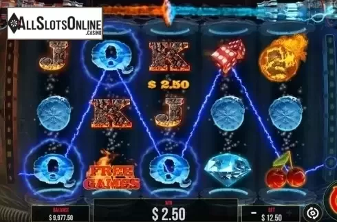 Win Screen. Fire vs. Ice from Pariplay