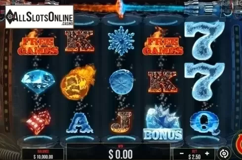 Game Workflow screen. Fire vs. Ice from Pariplay
