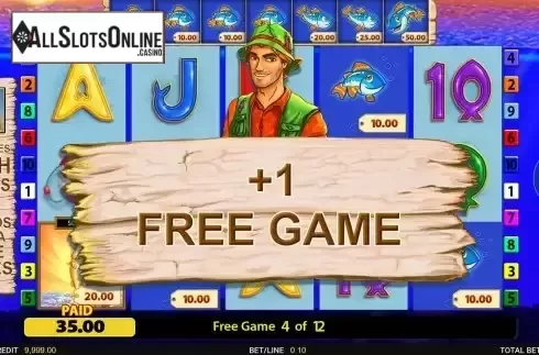 Additional Free Spins Screen
