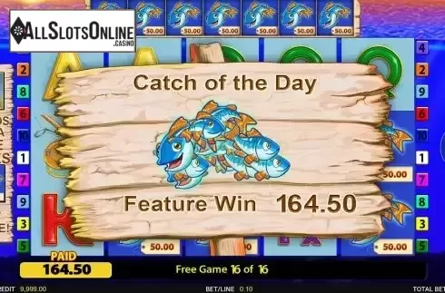 Total Win in Free Spins Screen