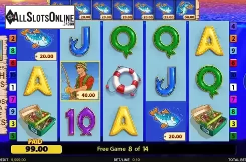 Free Spins Gameplay Screen