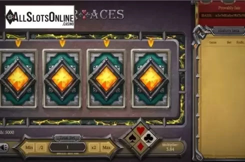 Reel Screen. Four Aces from Evoplay Entertainment