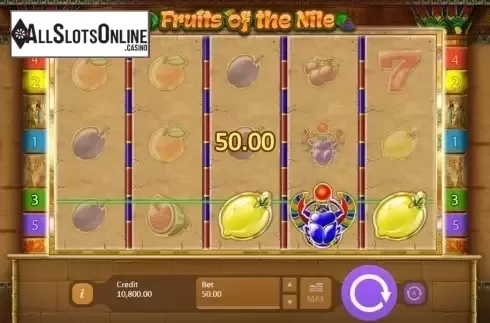 Screen 2. Fruits of the Nile from Playson