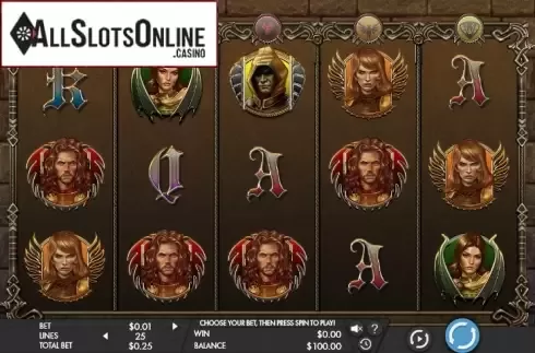 Reel screen. Game of Swords from Genesis