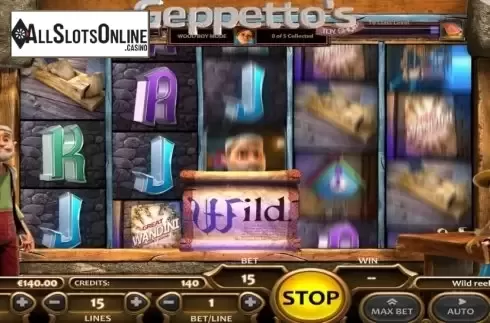 Sticky Wild. Geppetto's Toy Shop from Nucleus Gaming