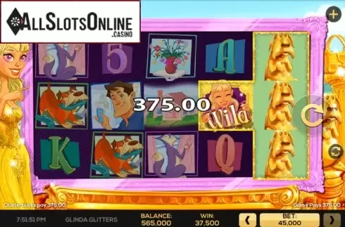 Win Screen 1. Glinda Glitters from High 5 Games