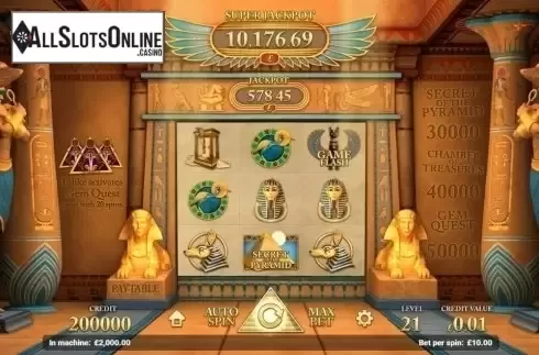 Game Workflow screen. Golden Pyramid from Magnet Gaming