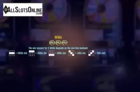 Paytable 4. Golden Wheel (Golden Hero) from Golden Hero