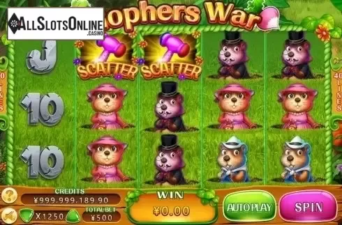 Reel Screen. Gophers War from CQ9Gaming