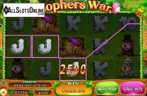 Win Screen. Gophers War from CQ9Gaming