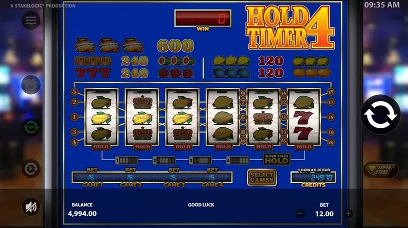 Hold4Timer slot screenshot 2