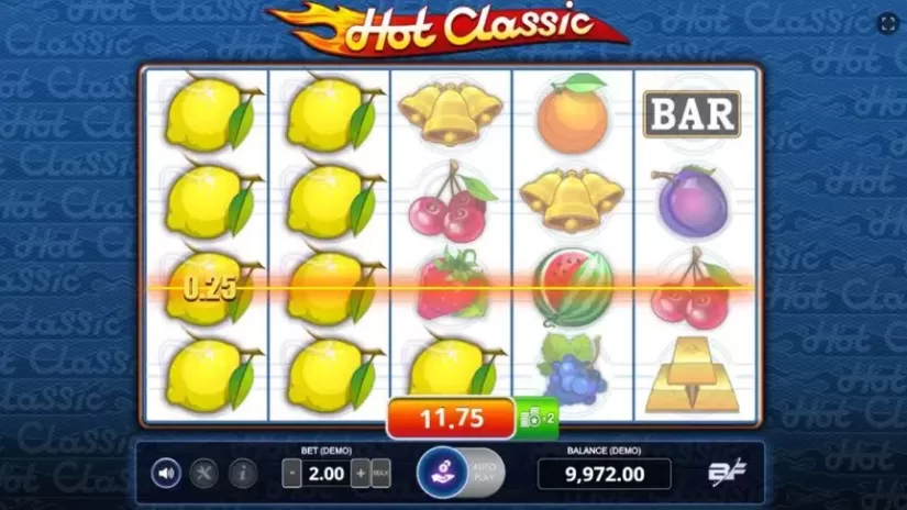 Hot Classic slot screenshot 2