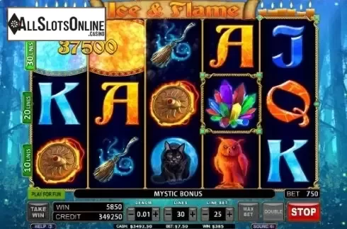 Reel Screen. Ice & Flame from FUGA Gaming