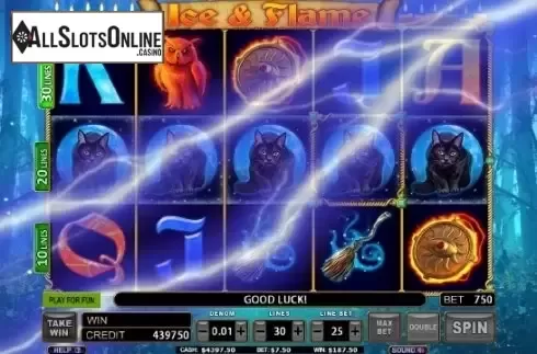 Reel Screen. Ice & Flame from FUGA Gaming